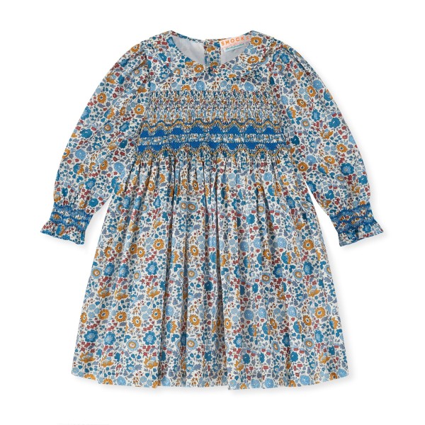 Antoinette Dress with Golden Dusk Hand Smocking Made With Liberty D’anjo Antoinette Dress with Golden Dusk Hand Smocking Made With Liberty D’anjo