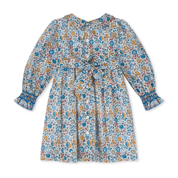 Antoinette Dress with Golden Dusk Hand Smocking Made With Liberty D’anjo Antoinette Dress with Golden Dusk Hand Smocking Made With Liberty D’anjo