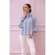 Scholl Blouse Seurat Splat with Sapphire Hand Smocking Edition 64